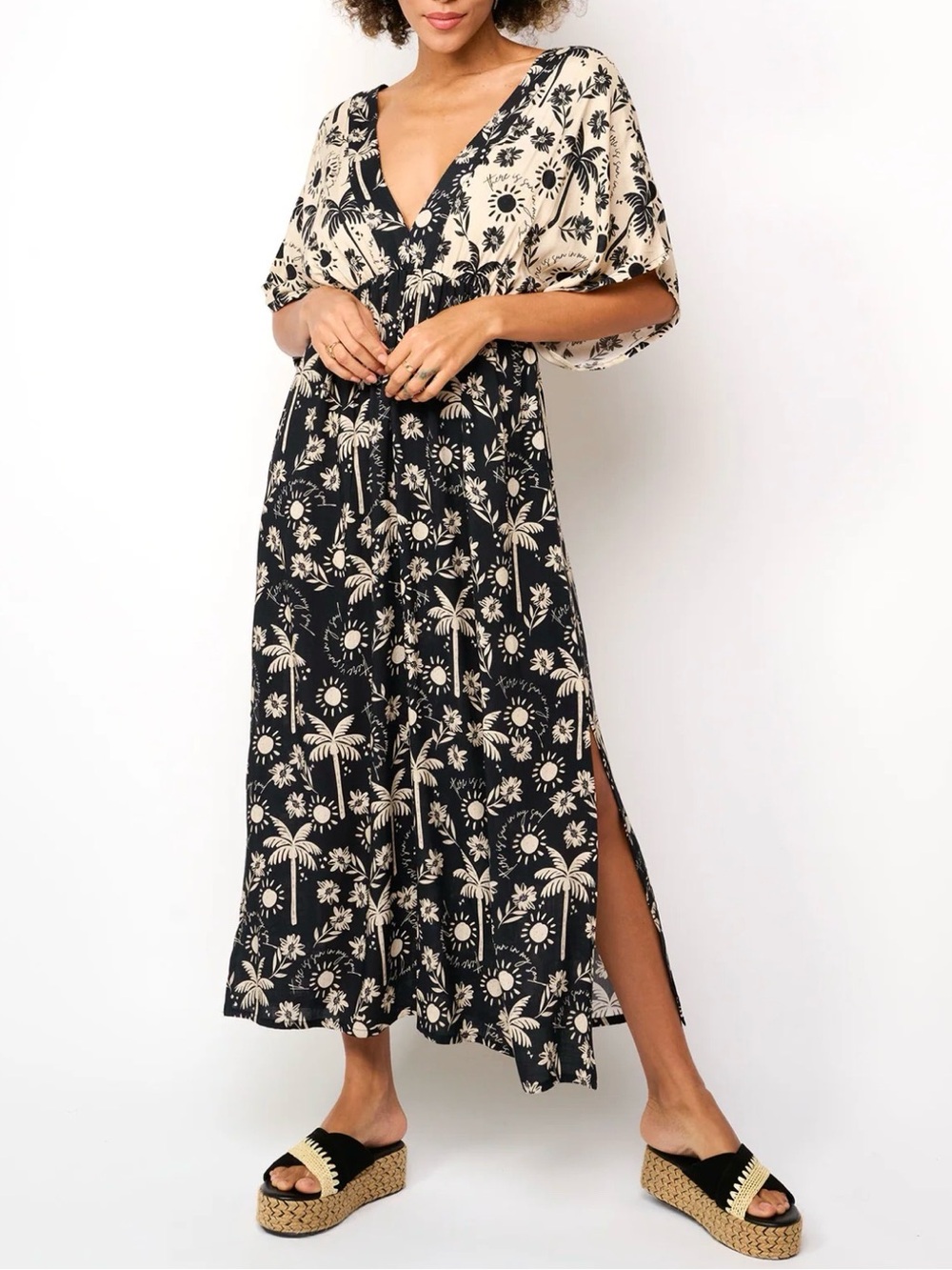 Z&L Europe - DIRTY PALM MAXI DRESS - large - There is sun in my soul
